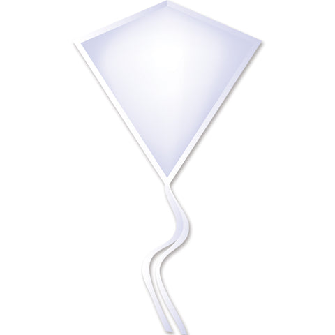 30 in. Diamond Kite - White (Bold Innovations)