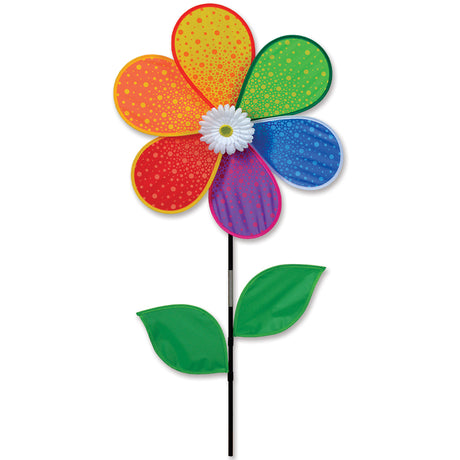 19 in. White Daisy Spinner (Bold Innovations)