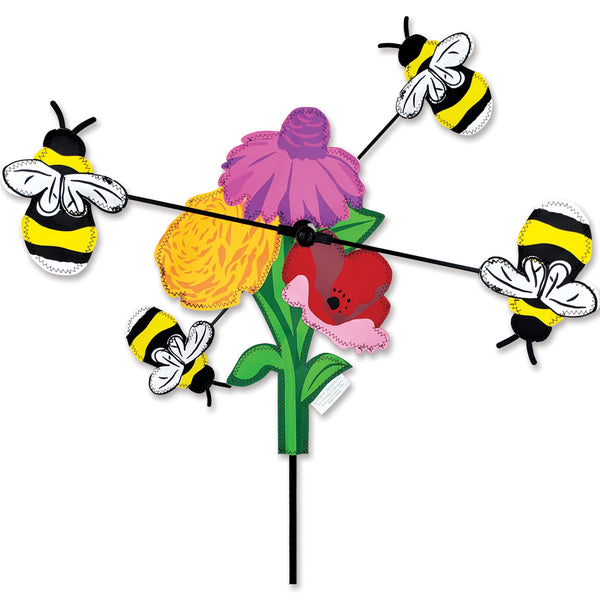 13 in. WhirliGig Spinner - Bees and Flowers