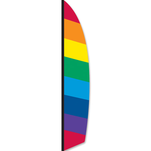 16 ft. Feather Banner - Rainbow