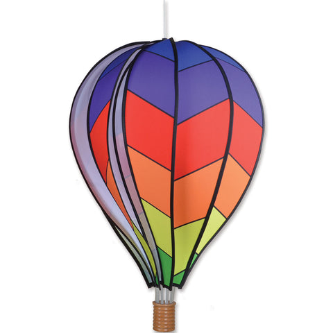 22 in. Hot Air Balloon - Chevron Rainbow