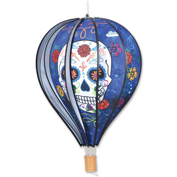 22 in. Hot Air Balloon - Day of the Dead Blue