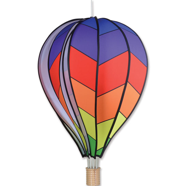 26 in. Hot Air Balloon - Chevron Rainbow