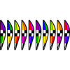 18 in. Hot Air Balloon - Checkered Rainbow