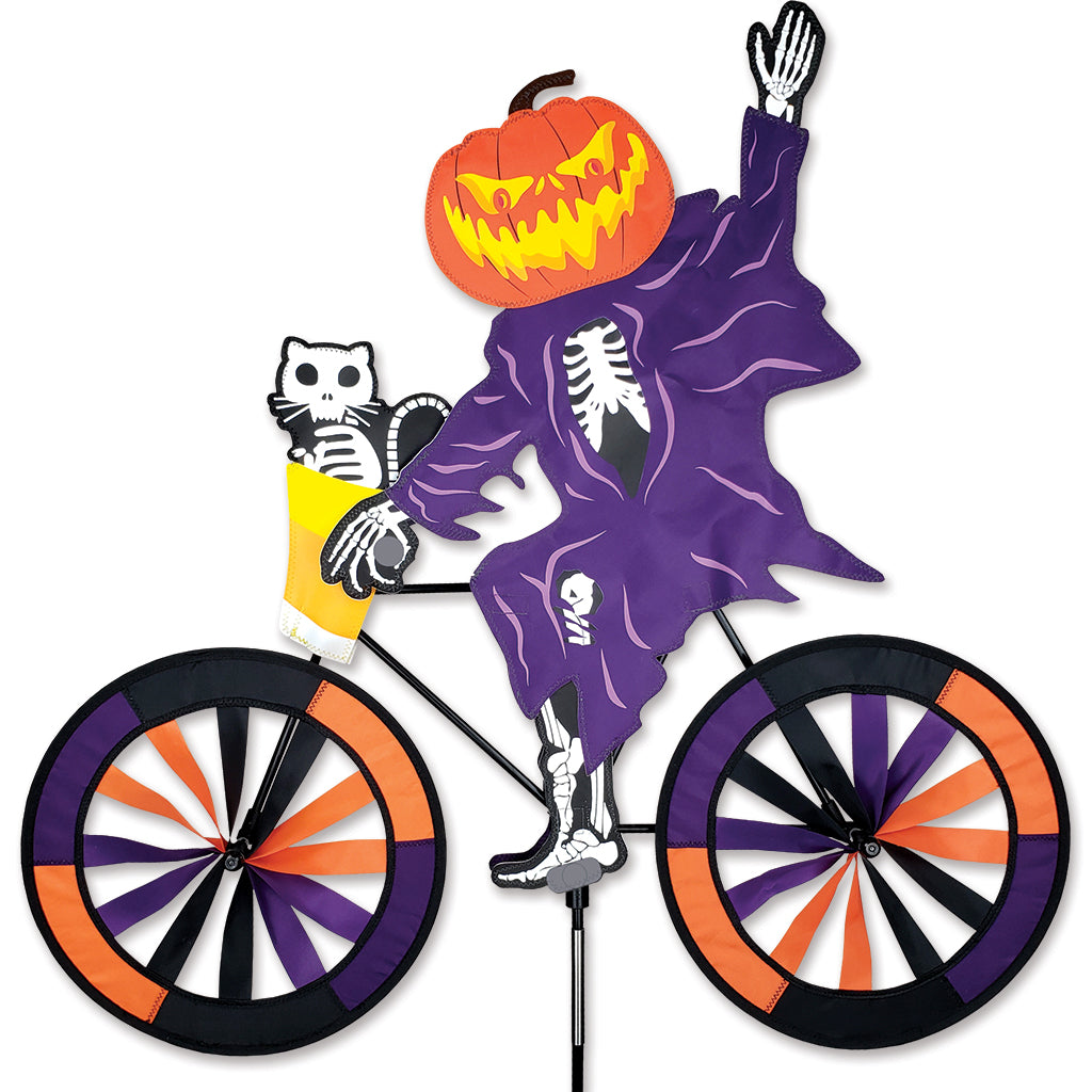 30 in. Bike Spinner Pumpkin Ghost Premier Kites & Designs
