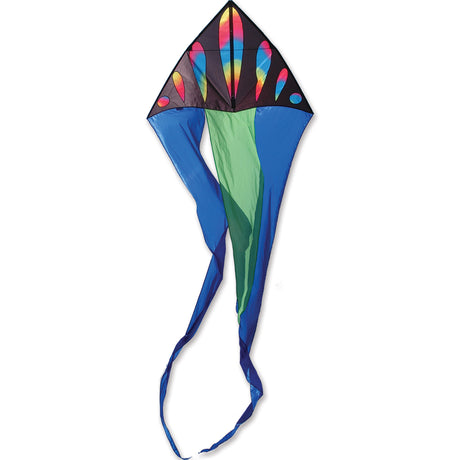 56 in. Flo-tail Delta Kite - Wavy Bullets