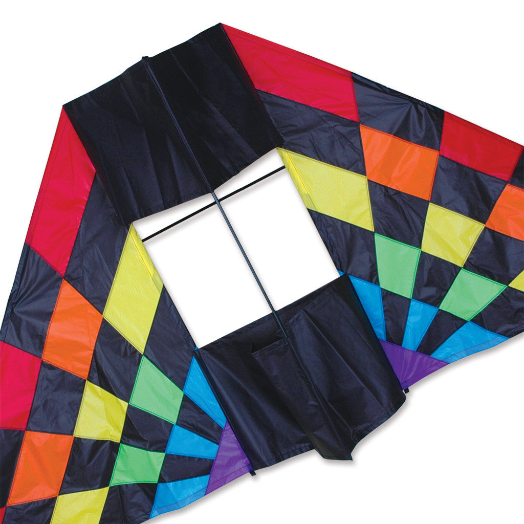 7.5 ft. Box Delta Kite - Rainbow Ray – Premier Kites & Designs