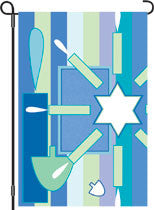 12 in. Flag - Happy Hanukkah
