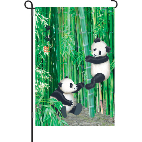 12 in. Flag - Playful Pandas