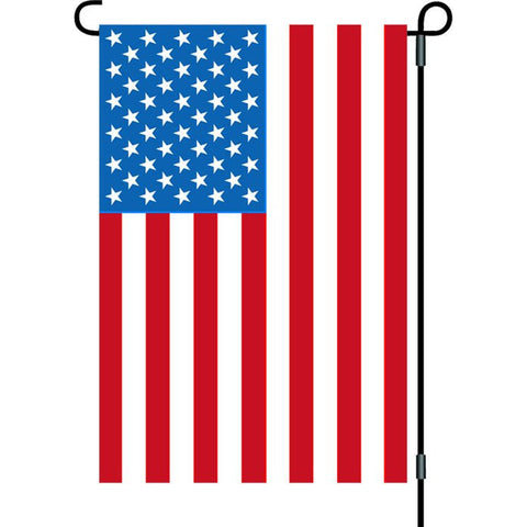 12 in. United States Flag with Flagpole - U.S.A.