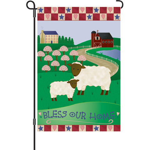 12 in. Flag - Bless Our Home