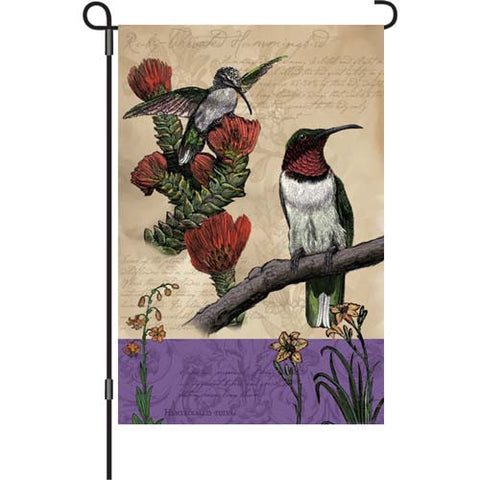 12 in. Flag - All About Hummingbirds
