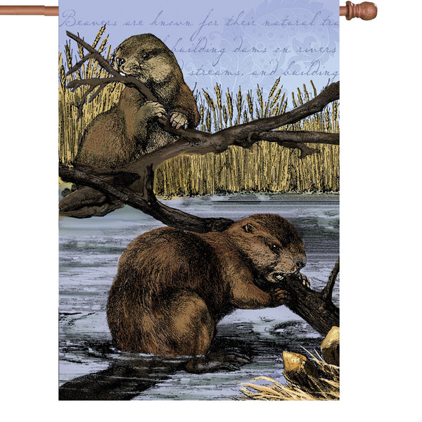 28 in. Flag - Busy Beavers