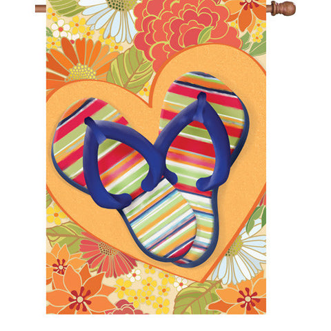 28 in. Flag - I Love Flip Flops