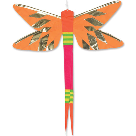 SoundWinds David Ti Damselfly Hanging Banner - Yellow