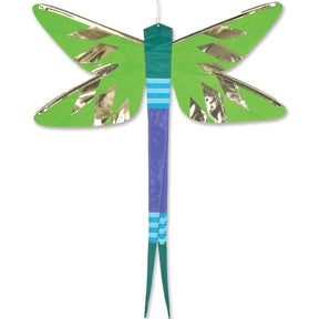 SoundWinds David Ti Damselfly Hanging Banner - Green