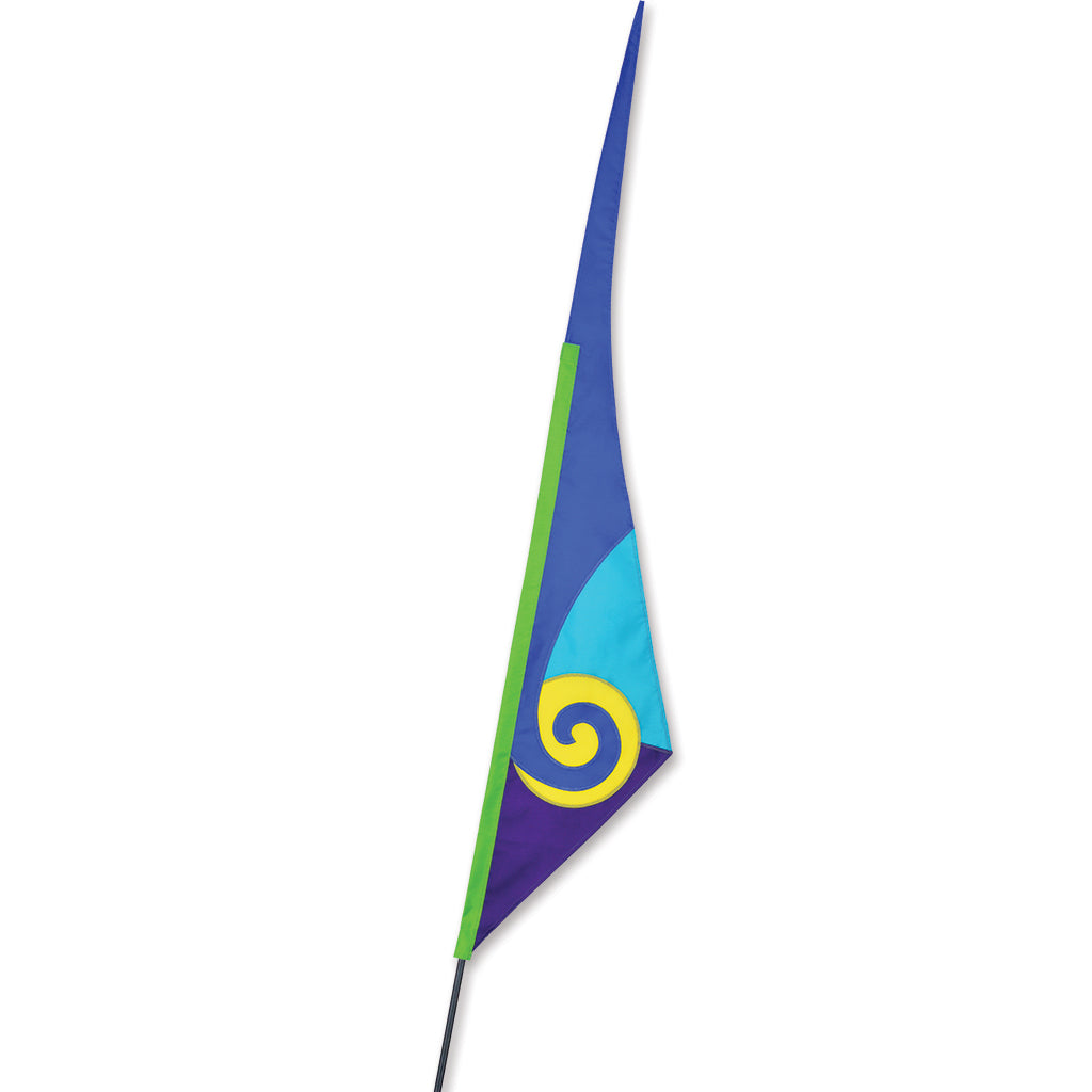 SoundWinds Spiral Recumbent Bike Flag - Blue