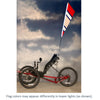 SoundWinds Reflective Fanion Recumbent Bike Flag - Red