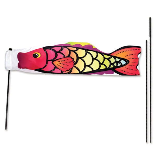 Koi Windsock Bike Flag - Warm Tropical Fish