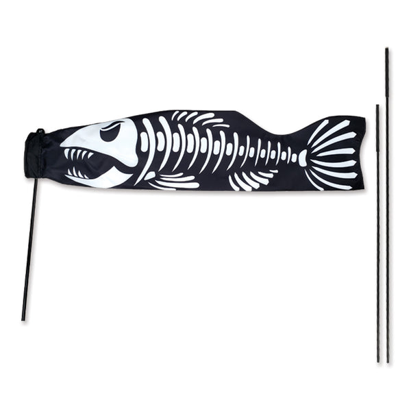 Koi Windsock Bike Flag - Skeleton Fish