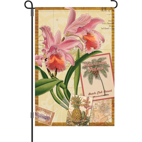 12 in. Flag - Aloha Orchid