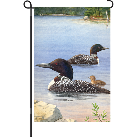 12 in. Flag - Loon Family