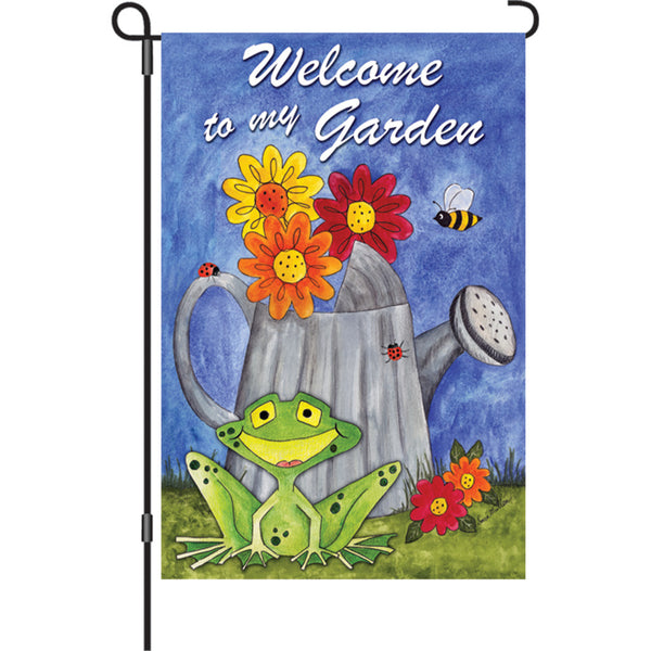 12 in. Flag - Welcome To My Garden