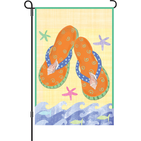 12 in. Flag - Orange Flip Flops