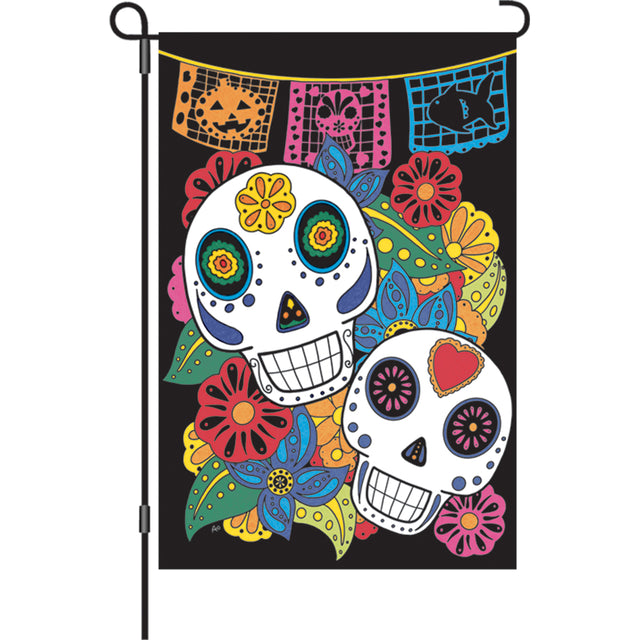 12 in. Flag - Sugar Skulls