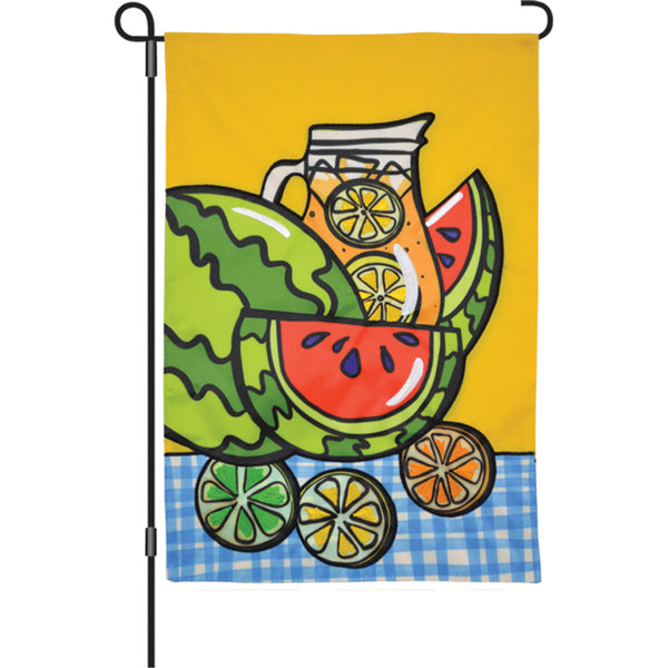 12 in. Flag - Watermelon Citrus