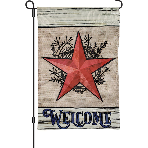 12 in. Flag - Welcome Star