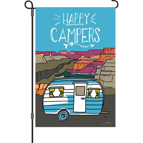 12 in. Flag - Happy Camper