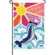 12 in. Flag - Whale Hello