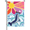 12 in. Flag - Whale Hello