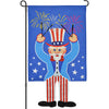 13 in. Enhanced Flag -  Uncle Sam Sparklers