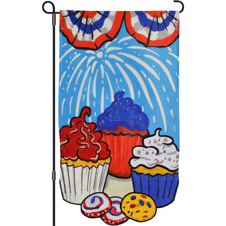 13 in. Flag - Patriotic Cupcake