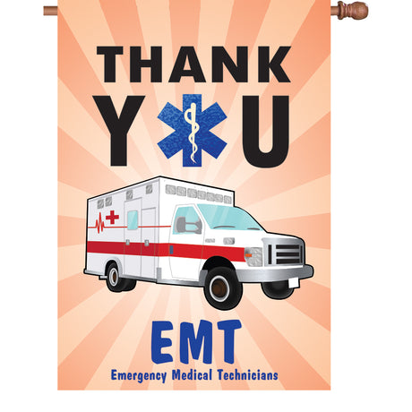 28 in. Flag - Thank You EMT