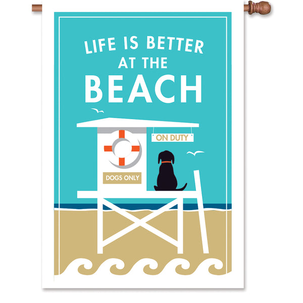 28 in. Flag - Life Is Better At The Beach