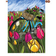28 in. Flag - Bike Through the Tulips