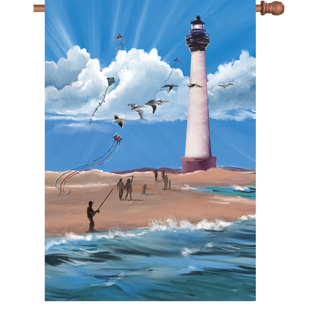 28 in. Flag - Lighthouse Breezy Day