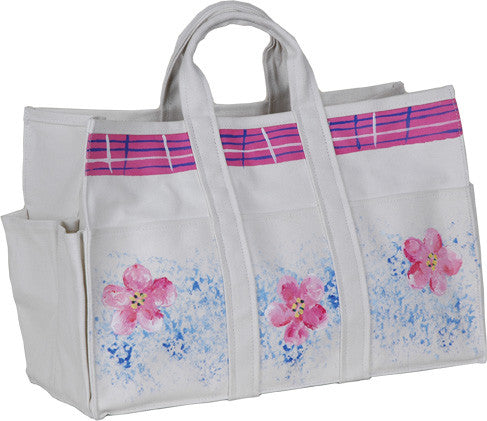 Canvas Tote Bag & Gloves - Cherry