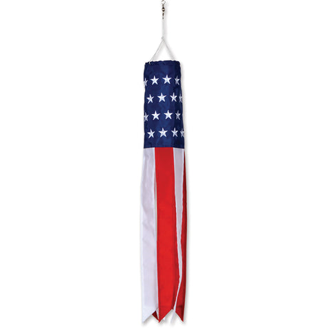 Patriotic Embroidered Stars Windsock - 18 in.