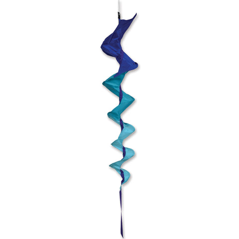 SoundWinds David Ti Medium Fusilli Spinning Windsock - Blue