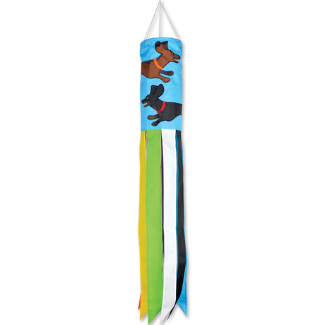 Embroidered Applique Windsock - Dachshund