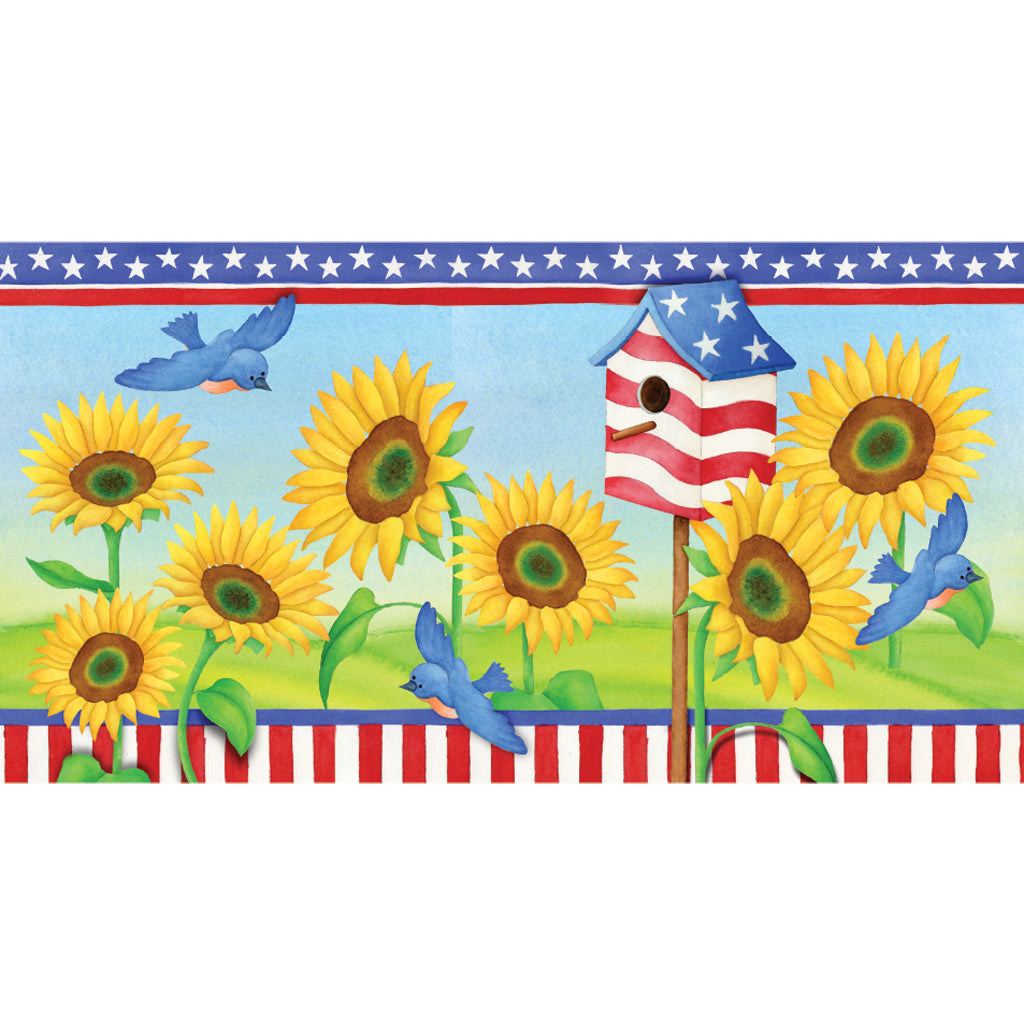 28 in. Windsock - Patriotic Sunflowers