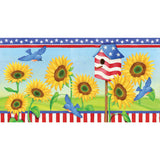 28 in. Windsock - Patriotic Sunflowers