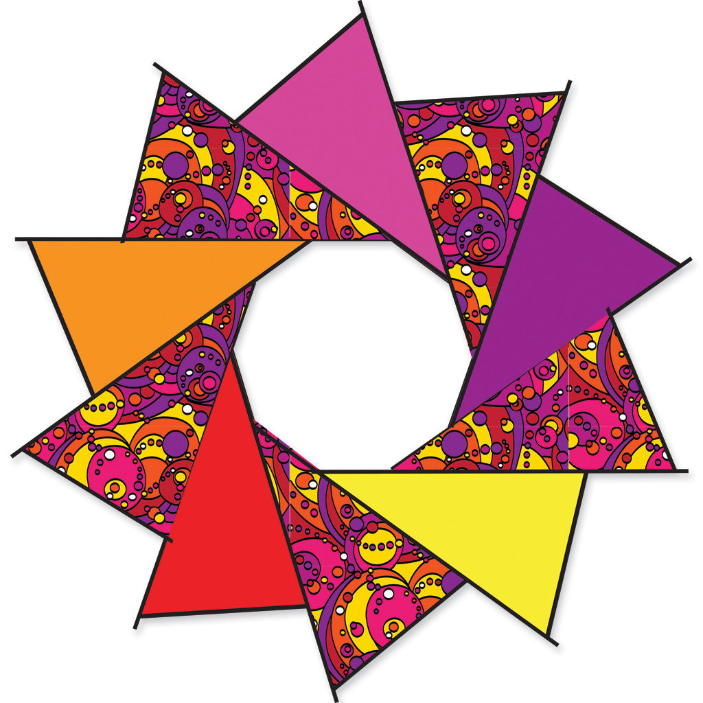 40 in. F-Stop Spinner for Kites and Line - Warm Orbit