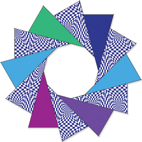 80 in. F-Stop Spinner for Kites and Line - Cool Op-Art