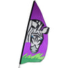 3.5 ft. Recumbent Bike Feather Banner - Zebra