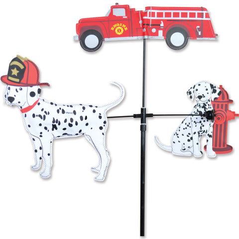 Single Carousel Spinner - Fire Truck & Dalmations